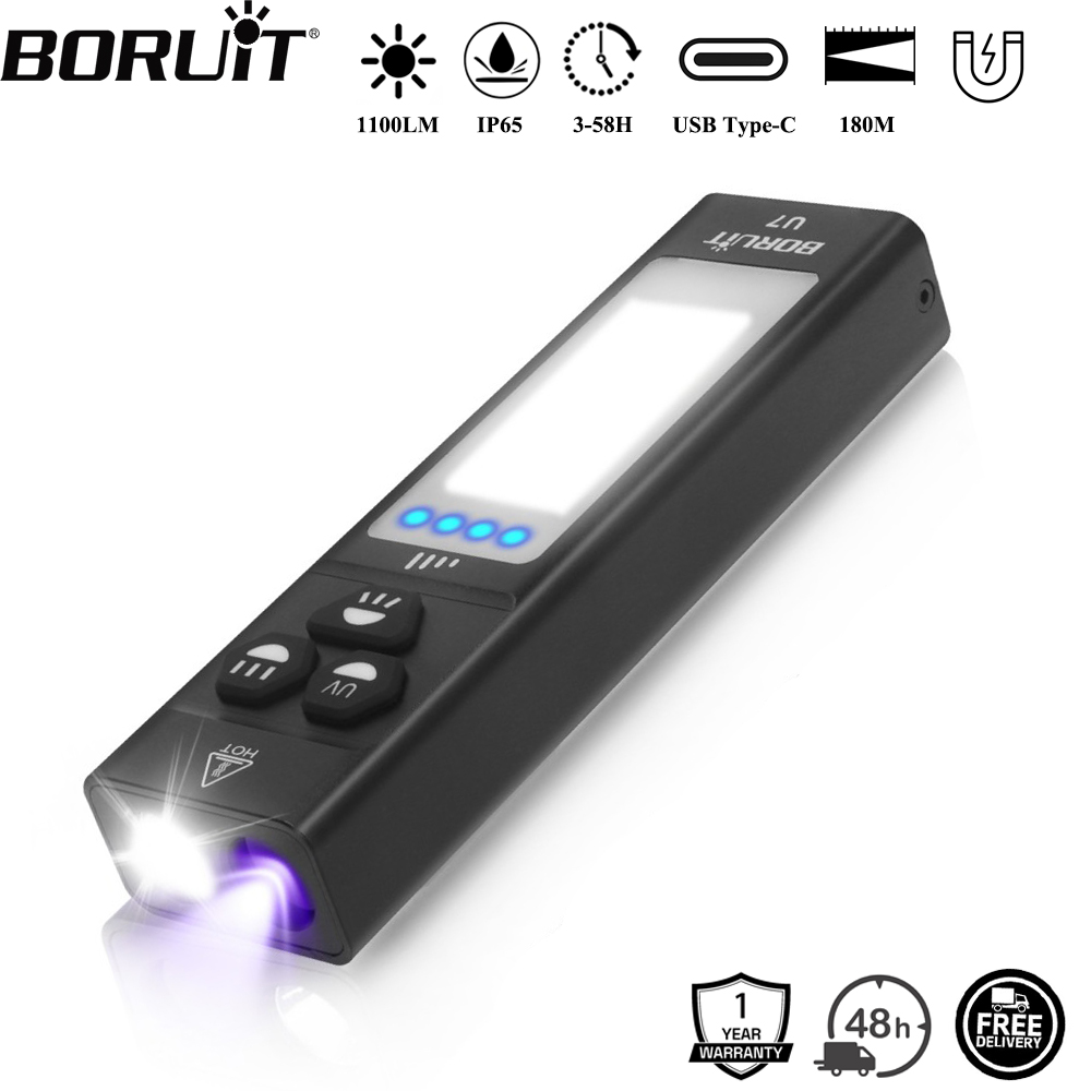 Fishing Kit Compact - BORUiT U7 UV LED EDC Zaklamp