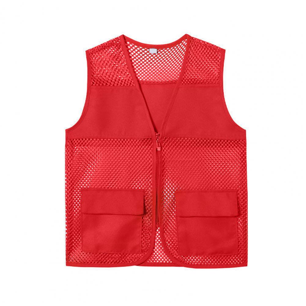 Fishing Kit Compact - Vissersvest Uitgeholde ritssluiting Dubbele zakken V-hals