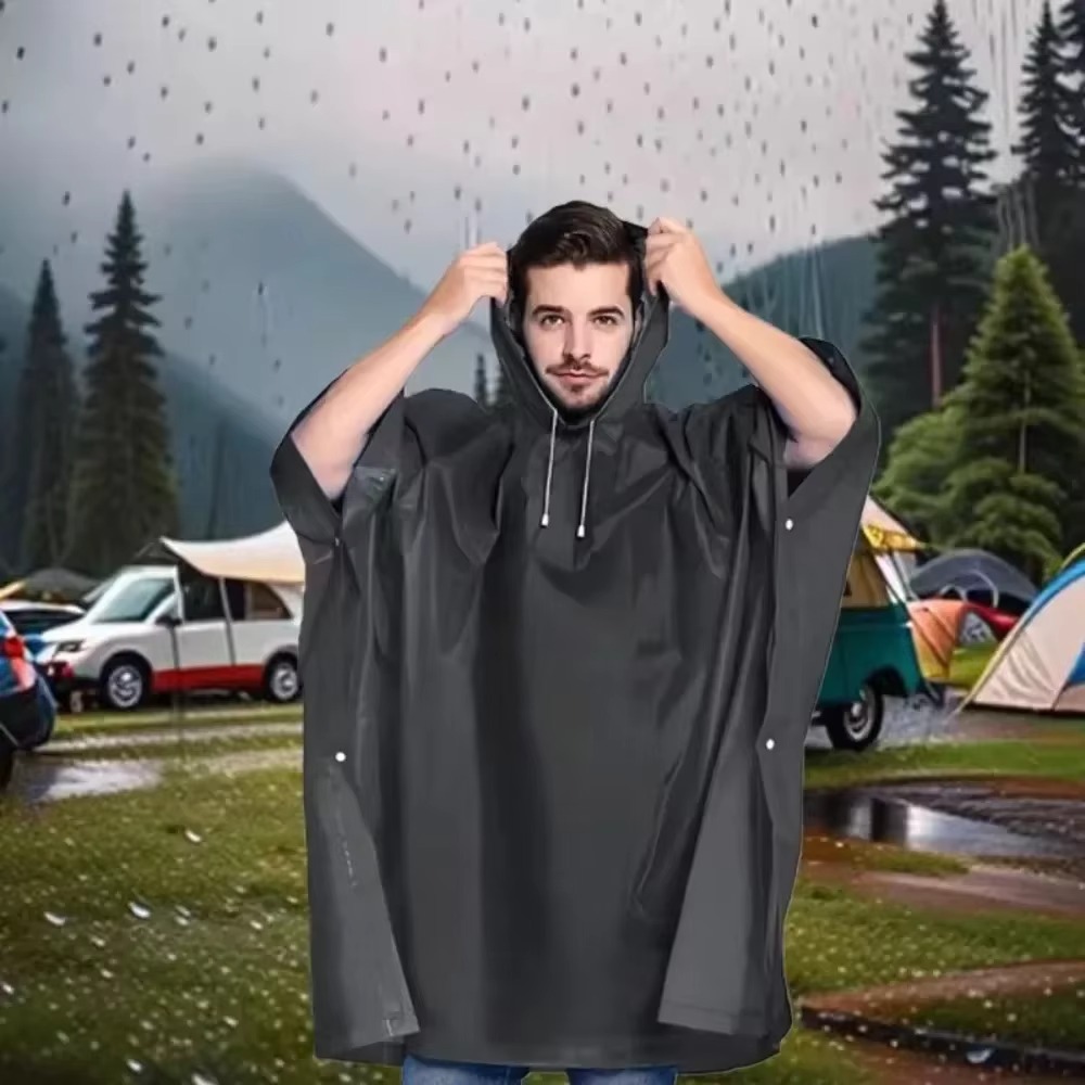 Emergency Poncho Rain - 3-in-1 waterdichte regenponcho met capuchon en