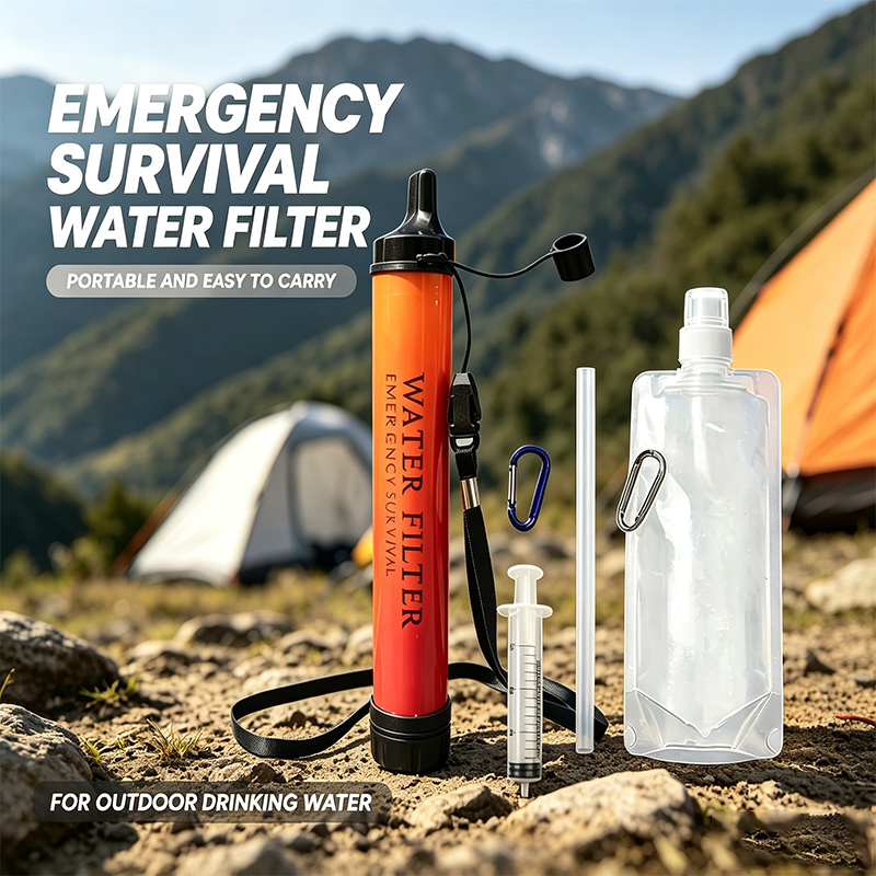 Water Purification Straw - Outdoor Mini Waterfilter Rietje Camping Zuiveringsapparaat