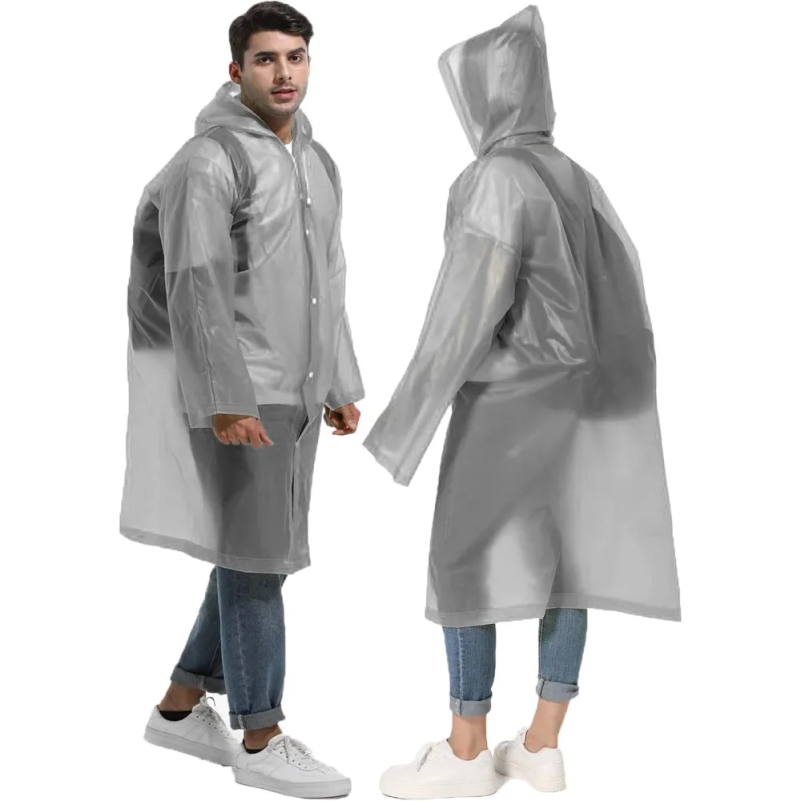 Emergency Poncho Rain - Herbruikbare regenjassen voor volwassenen, waterdichte regenponcho's,