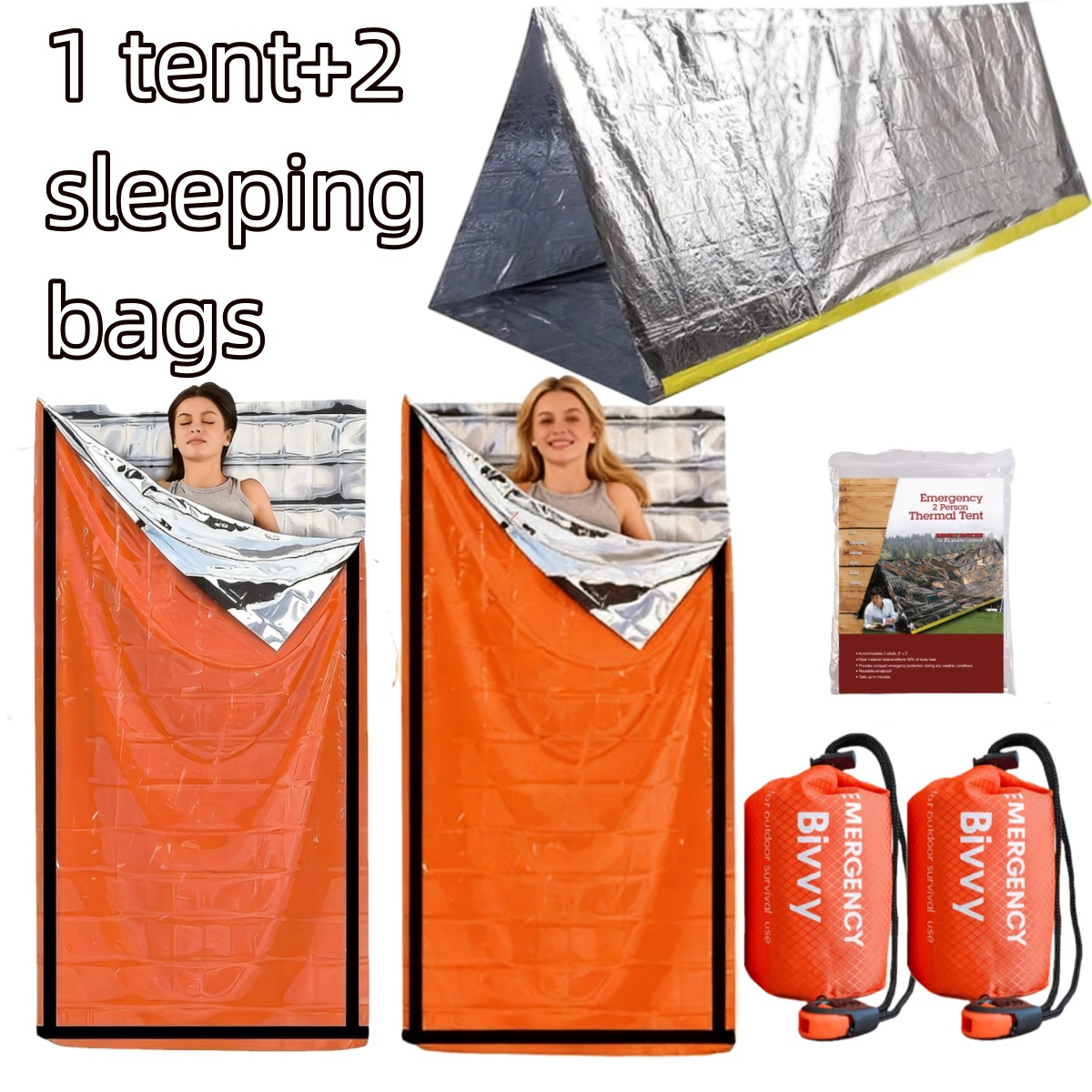 Compacte noodtent & bivvy bag  - Emergency Mylar Tent recensie en prijs